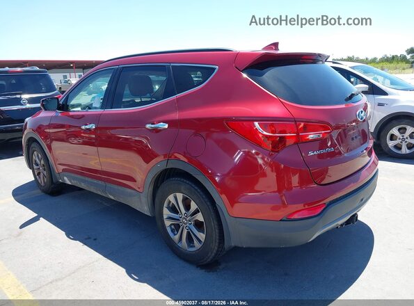 5XYZU3LB7GG336629 2016 HYUNDAI SANTA FE SPORT Красный Задняя левая четверть