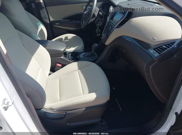 5XYZU3LB7HG385377 2017 HYUNDAI SANTA FE SPORT White Widok wnętrza z przodu