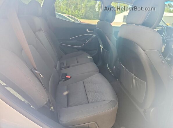 5XYZU3LB8GG378601 2016 HYUNDAI SANTA White უკანა სალონის ხედი