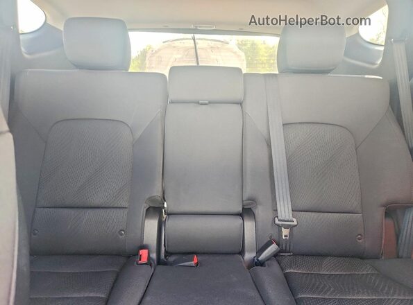 5XYZU3LB8GG378601 2016 HYUNDAI SANTA White უკანა სავარძლების ხედი