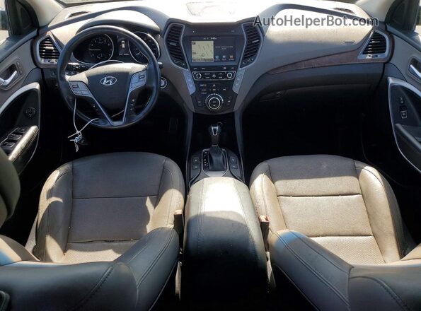 5XYZU3LB8JG534305 2018 HYUNDAI SANTA Gray Dashboard view