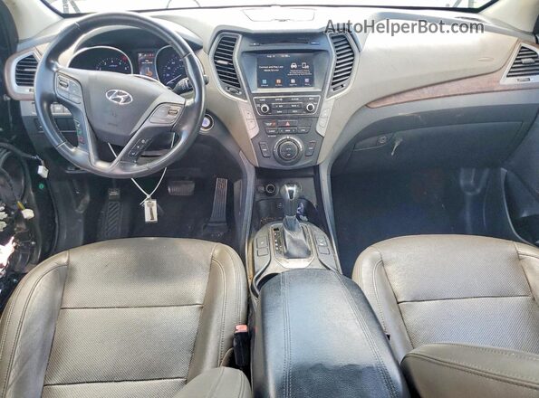 5XYZU3LB9JG534460 2018 HYUNDAI SANTA FE Black Սարքավորումների վահանակի տեսք