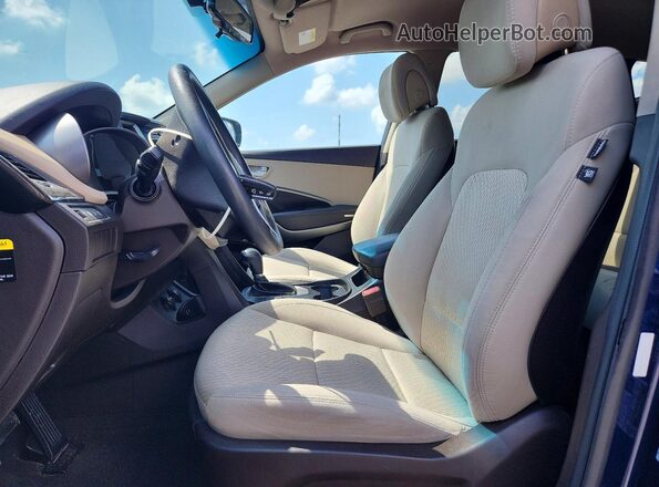 5XYZU3LB9JG548469 2018 HYUNDAI SANTA Blue Widok wnętrza z przodu