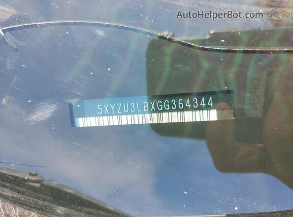 5XYZU3LBXGG364344 2016 HYUNDAI SANTA Blue Widok wnętrza 360 stopni