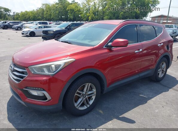 5XYZU3LBXHG491001 2017 HYUNDAI SANTA FE SPORT Темно-бордовый Передняя левая четверть