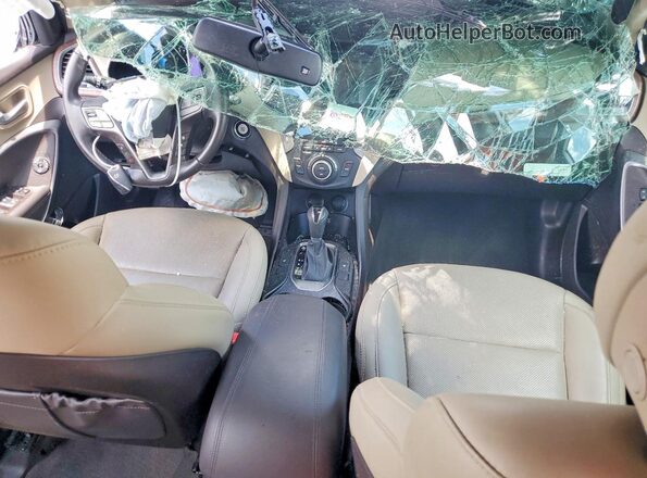 5XYZU3LBXJG537819 2018 HYUNDAI SANTA White Առջևի վահանակի տեսք