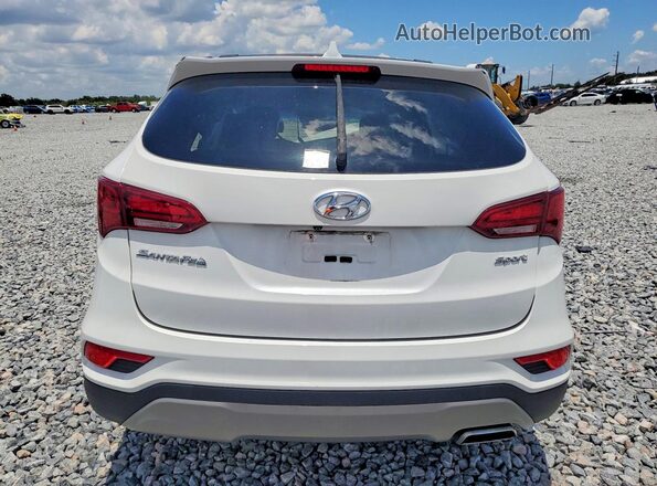 5XYZU3LBXJG537819 2018 HYUNDAI SANTA White Հետևի տեսք