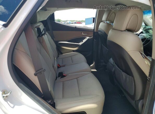 5XYZU3LBXJG537819 2018 HYUNDAI SANTA White Հետևի նստատեղերի տեսք