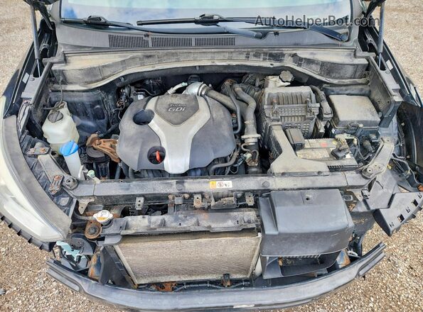 5XYZUDLA0GG322438 2016 HYUNDAI SANTA Black Շարժիչի բաժամունքի տեսք