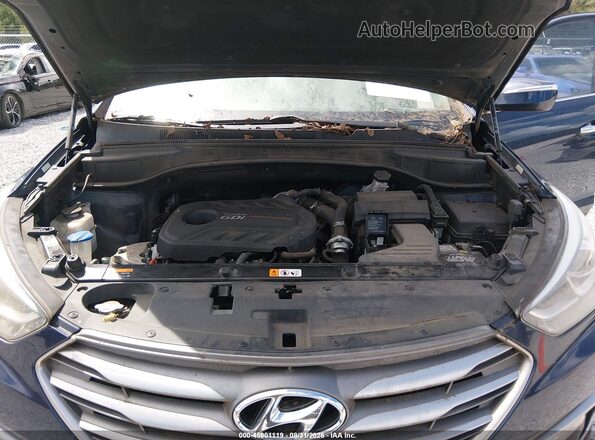 5XYZUDLA0HG454083 2017 HYUNDAI SANTA FE SPORT Синий Вид сзади