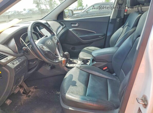 5XYZUDLA8GG359303 2016 HYUNDAI SANTA White Вид салону спереду