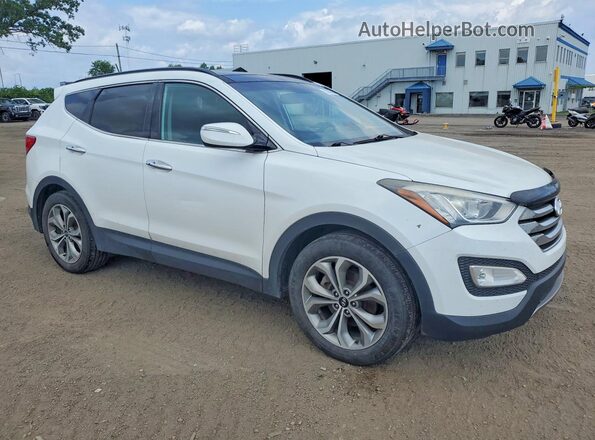 5XYZUDLA8GG359303 2016 HYUNDAI SANTA White Передня права чверть