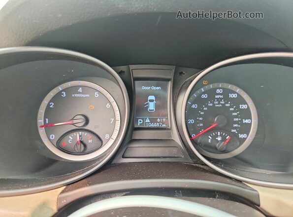5XYZUDLB0GG364858 2016 HYUNDAI SANTA White Vista del cuadro de instrumentos