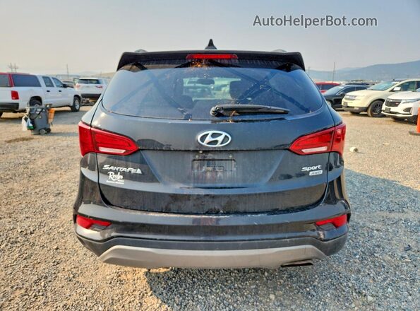 5XYZUDLB0HG383508 2017 HYUNDAI SANTA Black უკანა ხედი