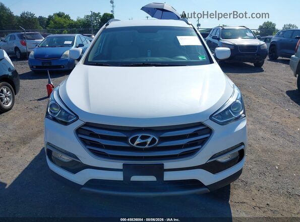 5XYZUDLB0HG418385 2017 HYUNDAI SANTA FE SPORT White Vista interior trasera