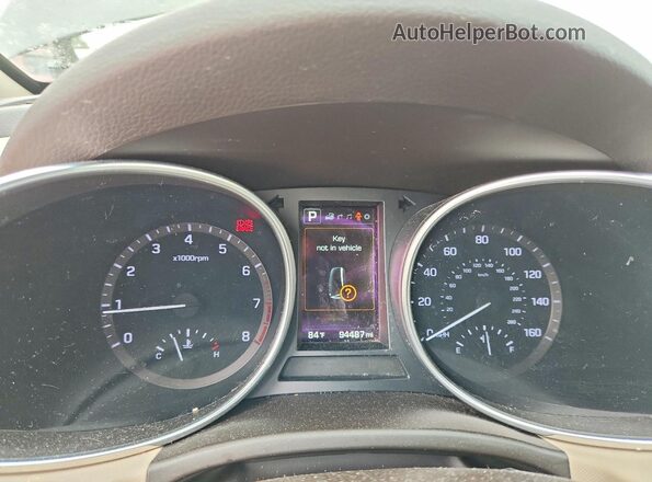 5XYZUDLB0HG478232 2017 HYUNDAI SANTA Черный Вид щитка приборов