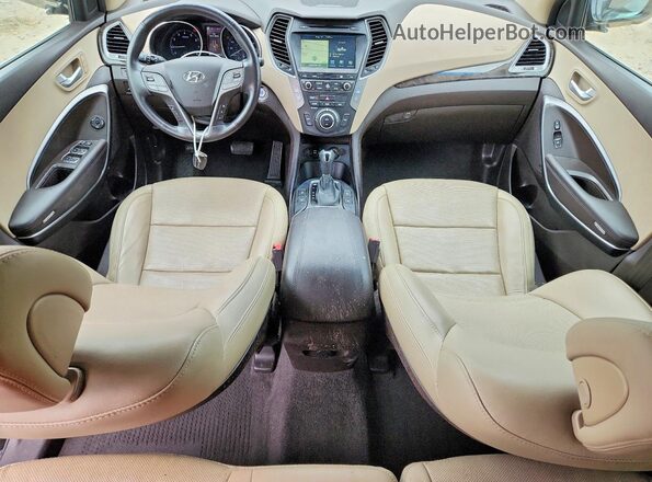 5XYZUDLB0HG478232 2017 HYUNDAI SANTA Черный Вид панели приборов