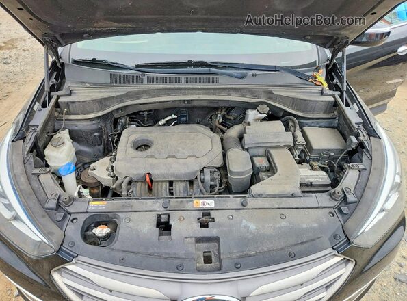5XYZUDLB0HG478232 2017 HYUNDAI SANTA Черный Вид подкапотного пространства