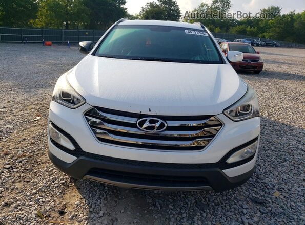 5XYZUDLB1GG375240 2016 HYUNDAI SANTA White Front view