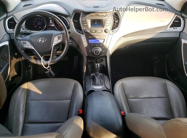 5XYZUDLB1GG375240 2016 HYUNDAI SANTA White Dashboard view