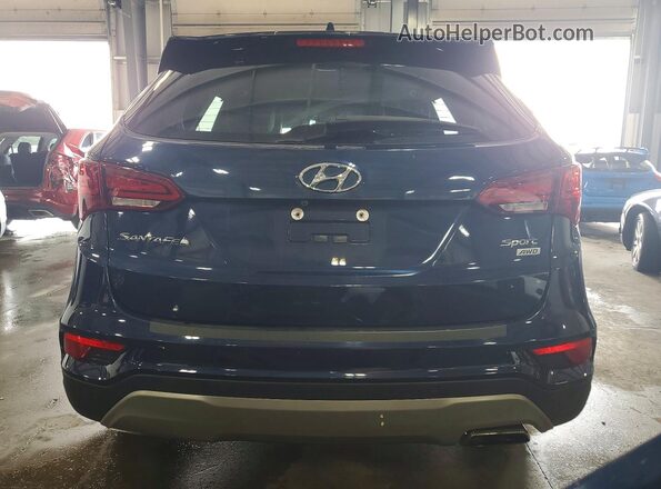 5XYZUDLB1HG496643 2017 HYUNDAI SANTA Blue Rear view