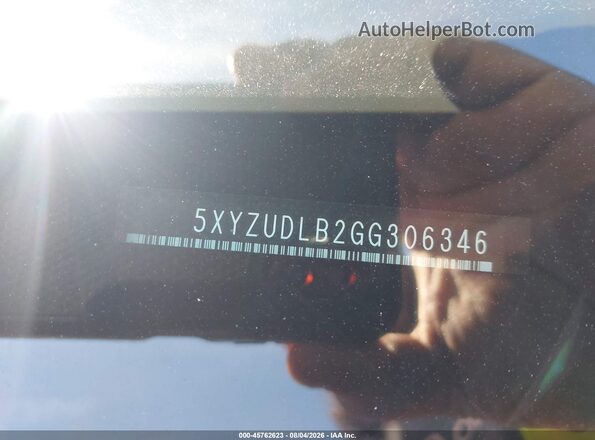 5XYZUDLB2GG306346 2016 HYUNDAI SANTA FE SPORT Orange Engine compartment view
