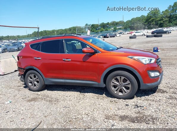 5XYZUDLB2GG306346 2016 HYUNDAI SANTA FE SPORT Orange Rear interior view