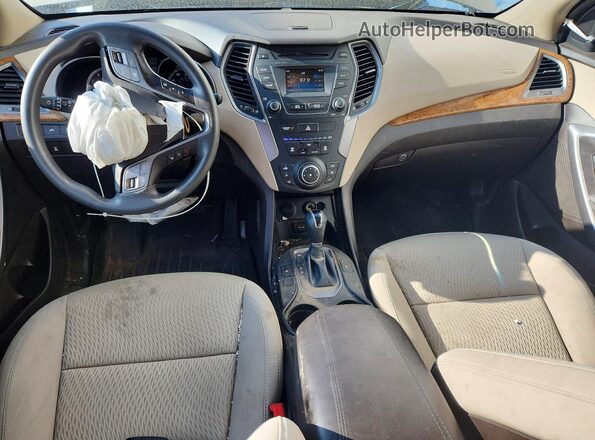 5XYZUDLB2GG374324 2016 HYUNDAI SANTA Gray Вид панелі приладів
