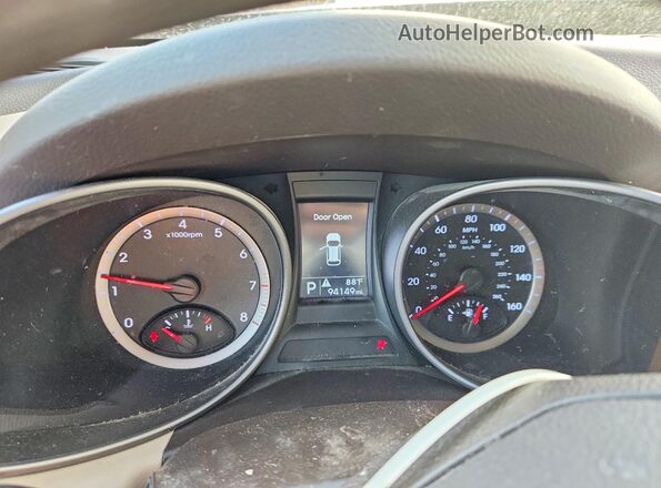 5XYZUDLB2GG374324 2016 HYUNDAI SANTA Gray Вид щитка приладів