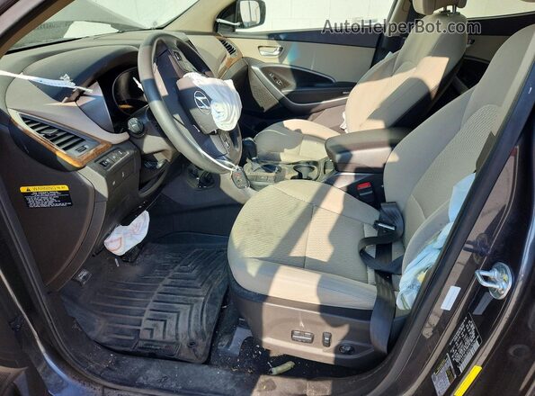 5XYZUDLB2GG374324 2016 HYUNDAI SANTA Gray Вид салону спереду