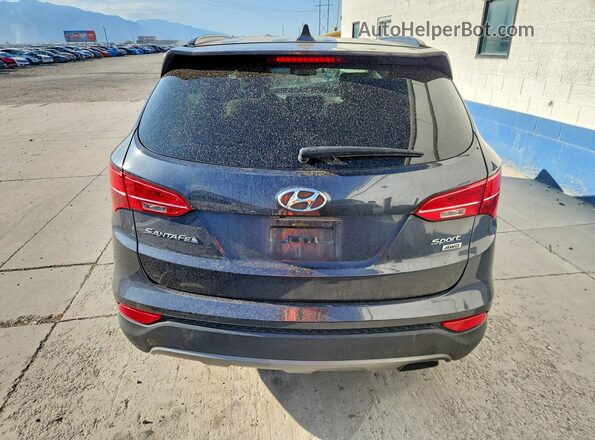 5XYZUDLB2GG374324 2016 HYUNDAI SANTA Gray Вид ззаду
