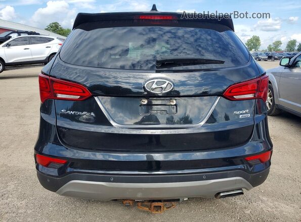 5XYZUDLB3HG416100 2017 HYUNDAI SANTA Черный Вид сзади