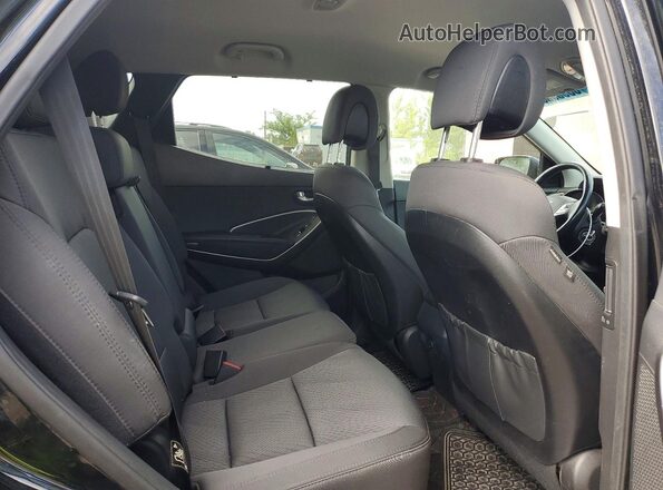 5XYZUDLB3HG416100 2017 HYUNDAI SANTA Черный Вид задней части салона