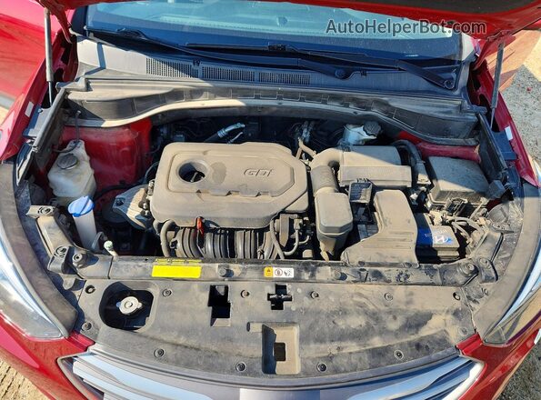 5XYZUDLB3HG478953 2017 HYUNDAI SANTA Red Շարժիչի բաժամունքի տեսք