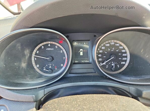 5XYZUDLB3HG478953 2017 HYUNDAI SANTA Red Սարքավորումների վահանակի տեսք