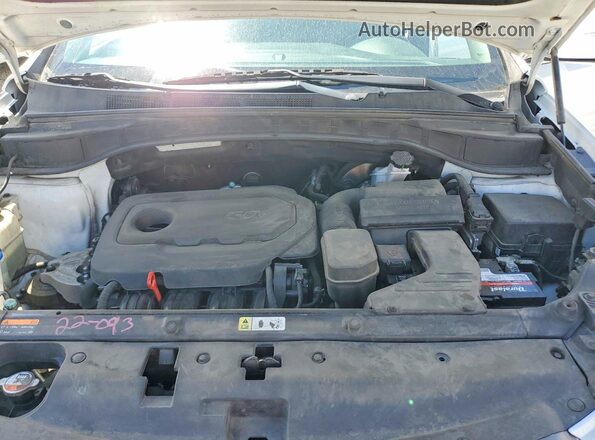 5XYZUDLB3JG554239 2018 HYUNDAI SANTA White Շարժիչի բաժամունքի տեսք