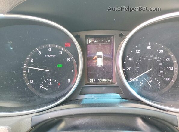 5XYZUDLB3JG554239 2018 HYUNDAI SANTA White Սարքավորումների վահանակի տեսք