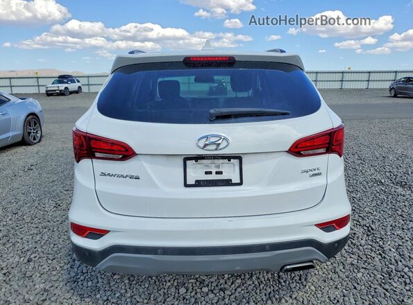 5XYZUDLB3JG554239 2018 HYUNDAI SANTA White Հետևի տեսք