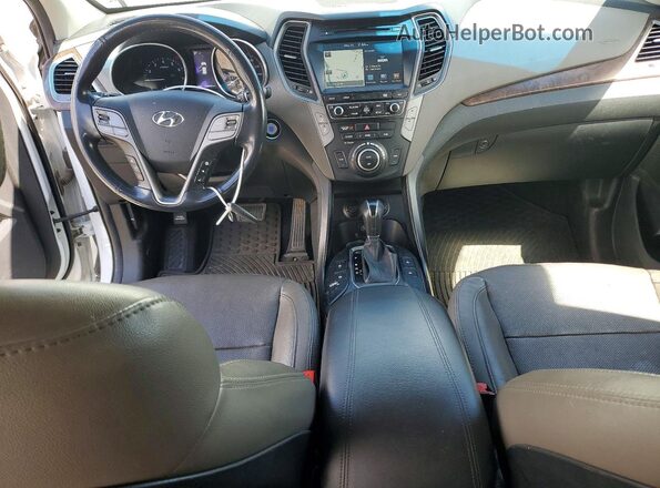 5XYZUDLB3JG554239 2018 HYUNDAI SANTA White Առջևի վահանակի տեսք
