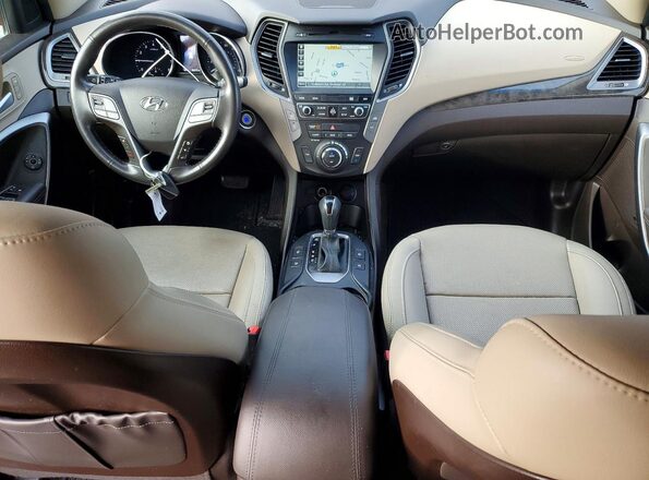 5XYZUDLB4HG473969 2017 HYUNDAI SANTA Orange წინა პანელის ხედი