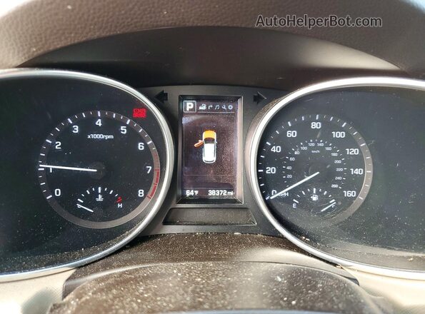 5XYZUDLB4HG473969 2017 HYUNDAI SANTA Orange ხელსაწყოთა პანელის ხედი