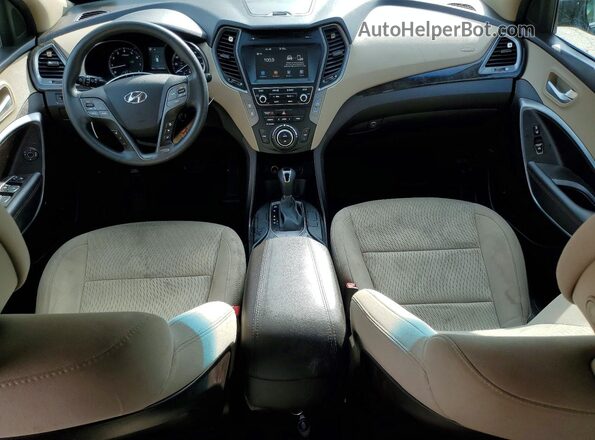 5XYZUDLB4HG481280 2017 HYUNDAI SANTA Blue წინა პანელის ხედი