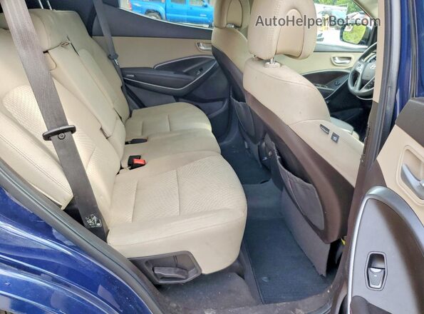 5XYZUDLB4HG481280 2017 HYUNDAI SANTA Blue უკანა სალონის ხედი
