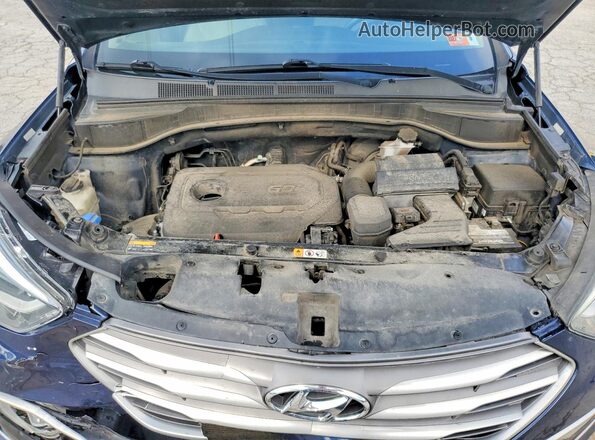 5XYZUDLB4HG481280 2017 HYUNDAI SANTA Blue ძრავის განყოფილების ხედი
