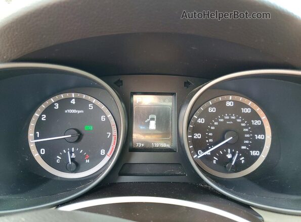 5XYZUDLB4HG481280 2017 HYUNDAI SANTA Blue ხელსაწყოთა პანელის ხედი