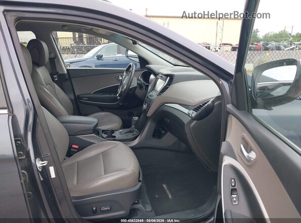 5XYZUDLB5GG343228 2016 HYUNDAI SANTA FE SPORT Blue Вид салону спереду