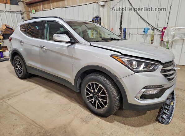 5XYZUDLB5HG390387 2017 HYUNDAI SANTA Серебряный Передняя правая четверть