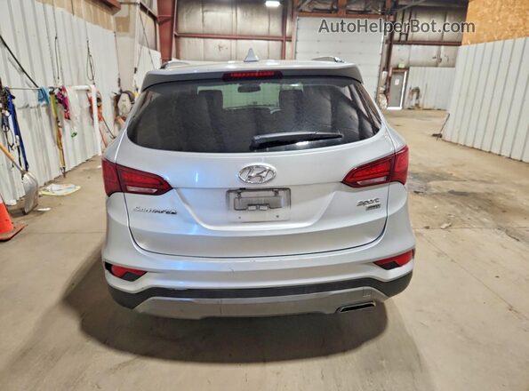 5XYZUDLB5HG390387 2017 HYUNDAI SANTA Серебряный Вид сзади