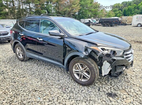 5XYZUDLB5JG542383 2018 HYUNDAI SANTA Black Delantero derecho