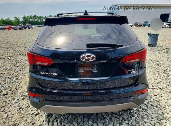 5XYZUDLB5JG542383 2018 HYUNDAI SANTA Black Vista trasera